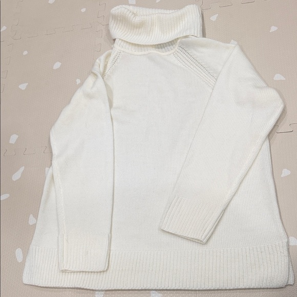 Karen Scott Sweaters - Karen Scott Turtleneck Knit Sweater - Cream